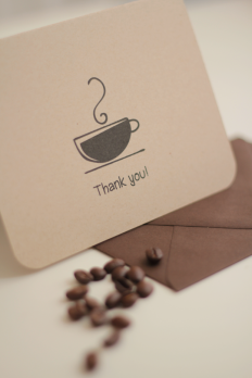 Coffe Cup Note Card