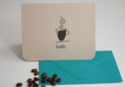 Coffe Cup Note Card